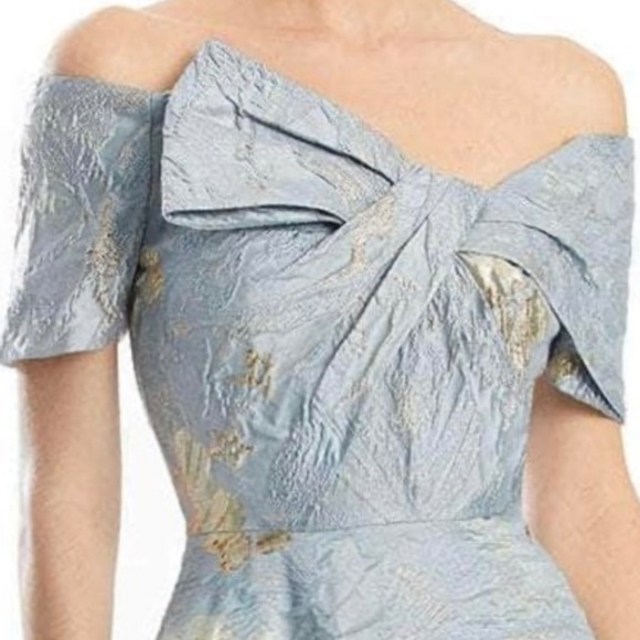 Alexander by Daymore SIZE 10 Pale Blue Gold Dress MOB/MOG, prom. - Picture 6 of 7